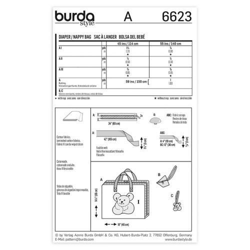 BURDA - 6623 SAC ÌÛ LANGER