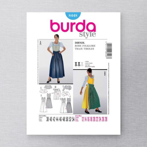 BURDA - 8448 COSTUME FOLKLORE POUR FEMMES