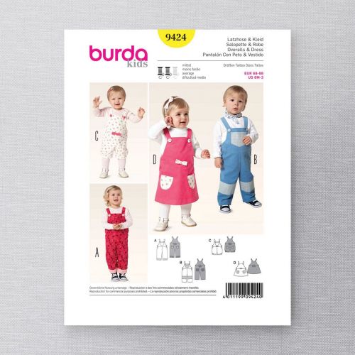 BURDA - 9424 ENSEMBLE POUR ENFANTS UNISEXE