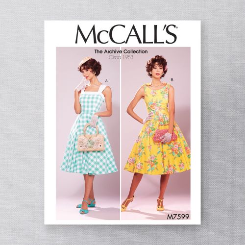 MCCALLS - M7599 RETRO DRESSES FOR MISS - 6-14