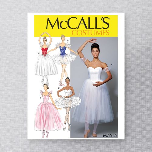 MCCALLS - M7615 BALLET COSTUMES FOR MISS - 6-14