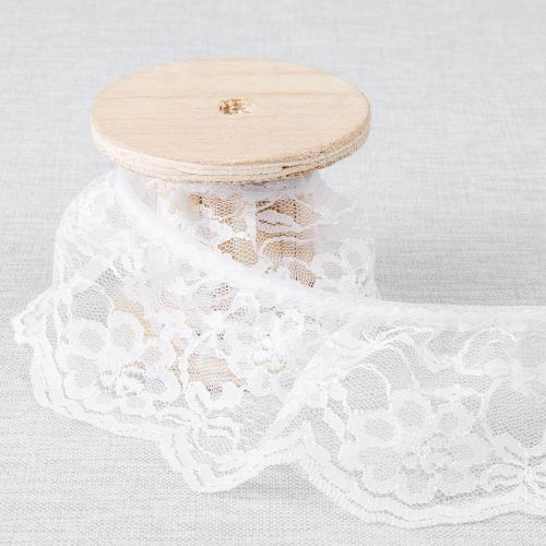 FRILLED LACE 66 MM - WHITE