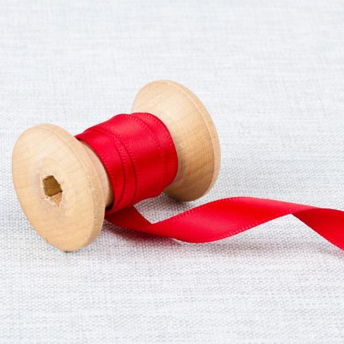 DOUBLE FACE SATIN RIBBON 10 MM - RED