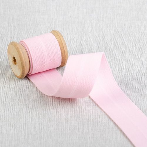 FOLD OVER ELASTIC PROSTRETCH PLUSH 25MM - BABY PINK