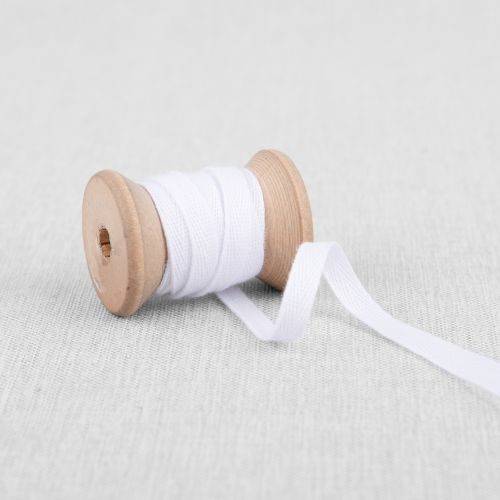 COTTON TWILL TAPE 6MM - 1/4IN - WHITE