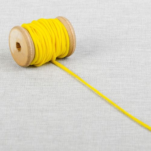 SOFT ROUND ELASTIC 3MM - 1/8IN - YELLOW