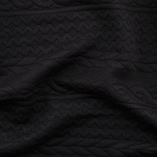CABLE FABLE QUILT - BLACK