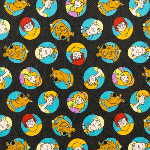 SCOOBY-DOO FLANNEL - MYSTERY INC COINS FOR CAMELOT - MYSTERY INC COINS BLACK
