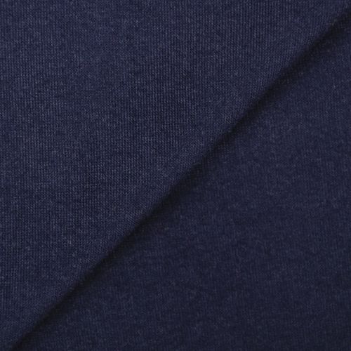 BRUSHED POLYESTER JERSEY - NAVY