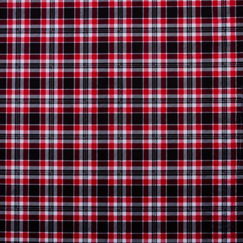 MINKY SILENT NIGHT HOLIDAY PLAID RED BY TIMELESS TREASURES