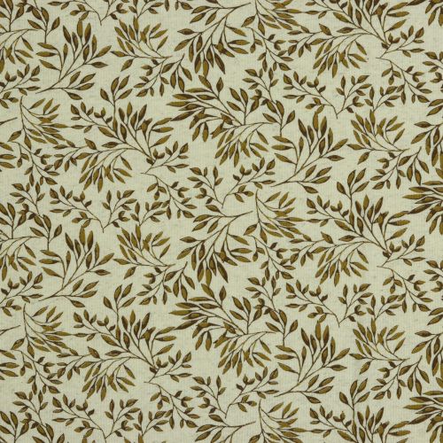LINEN JERSEY LEAVES - NATURAL/BROWN