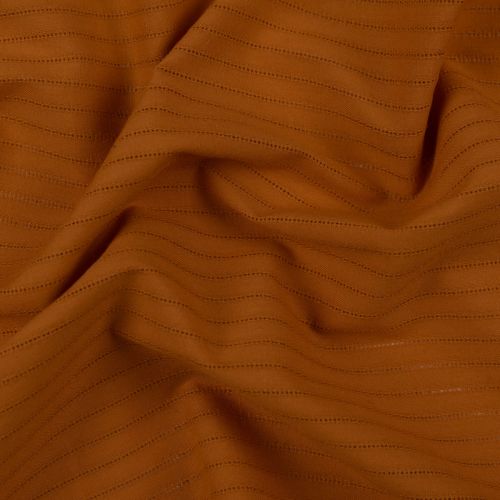 CHARLIE EMBROIDERED COTTON - RUST