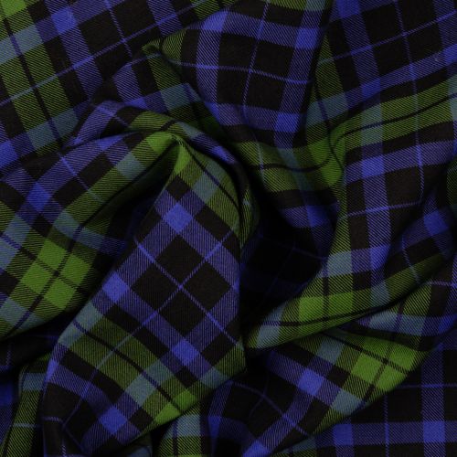 LORNA BAMBOO AND COTTON PLAID - GREEN
