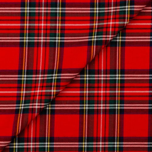 LORNA BAMBOO AND COTTON PLAID - RED