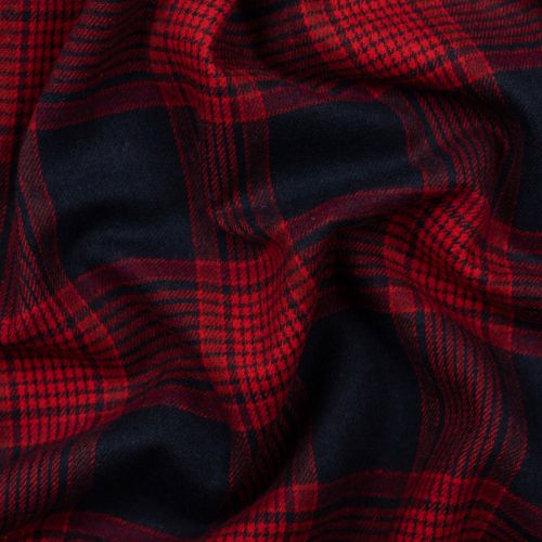 CLASSIC PLAID FLANNEL ALEX - NAVY & RED
