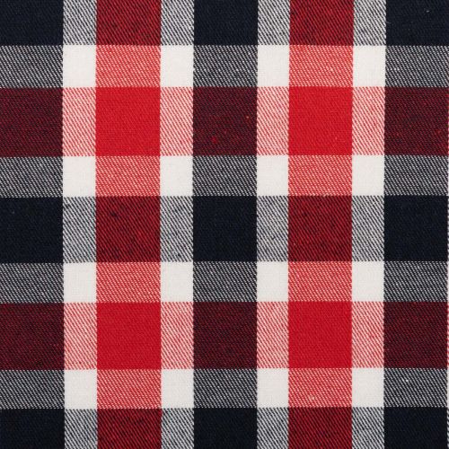 CLASSIC PLAID FLANNEL BILLIE - NAVY, RED & WHITE