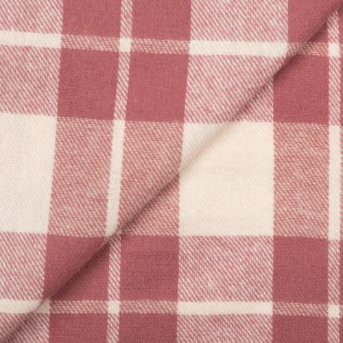ADELE PLAID COTTON FLANNEL - PINK
