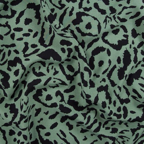 RAYON VOILE - OLIVE/BLAKC