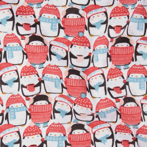 PACKED PENGUIN PARTY FLANNEL - MULTI