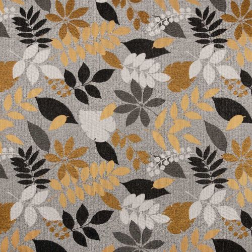 PLANTATION UPHOLSTERY FABRIC - GREY/BROWN