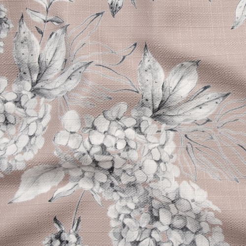 BLOOM TABLECLOTH FABRIC - LATTE