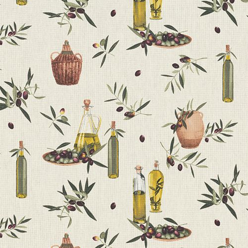VIRGIN OLIVE OIL HOME DECOR FABRIC - NATURAL