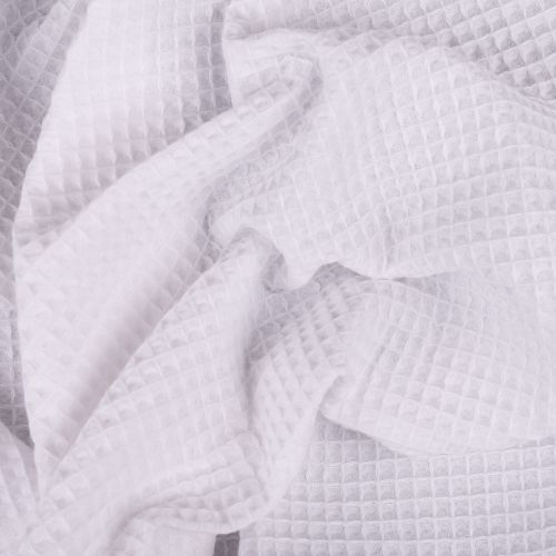 HONEYCOMB WAFFLE CLOTH – OPTIC WHITE