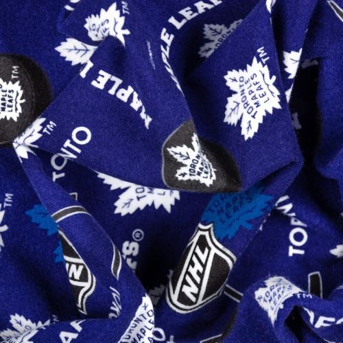 NHL FLANNEL BY SYKEL - TORONTO MAPLE LEAFS BLUE