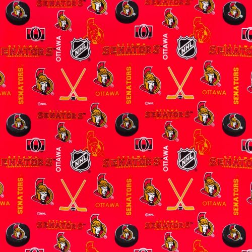 NHL FLANNEL BY SYKEL - OTTAWA SENATORS RED