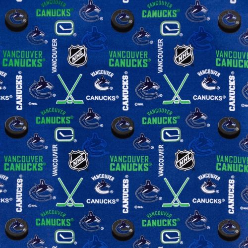 NHL FLANNEL BY SYKEL - VANCOUVER CANUCKS BLUE