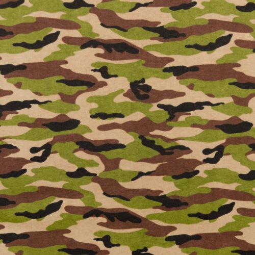COMFY FLANNEL PRINTS COTTON FLANNEL BY A.E. NATHAN COMPANY - CAMO GREEN