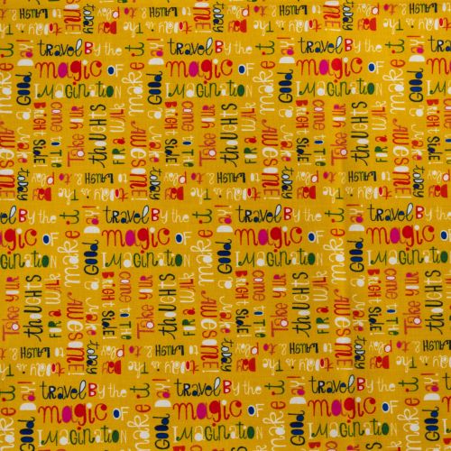 1M PRECUT QUILTING COTTON - BRIGHT SIDE YELLOW