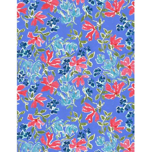 AMERICAN SUMMER COTTON BY CAITLIN WALLACE-ROWLAND FOR DEAR STELLA - PATRIOTIC FLORAL MULTI