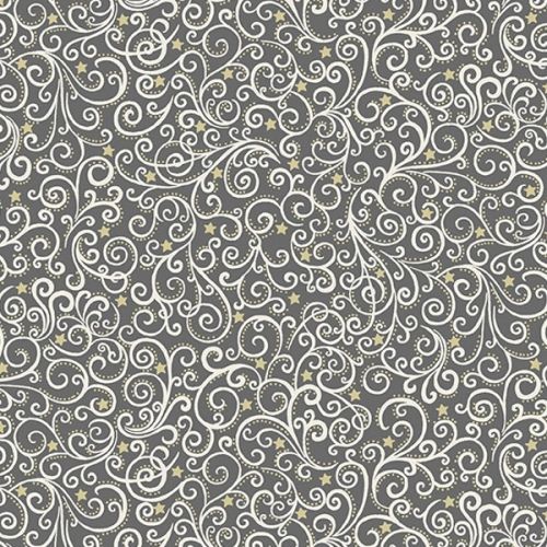 SCANDI 2021 COTTON BY ANDOVER - PAISLEY GREY