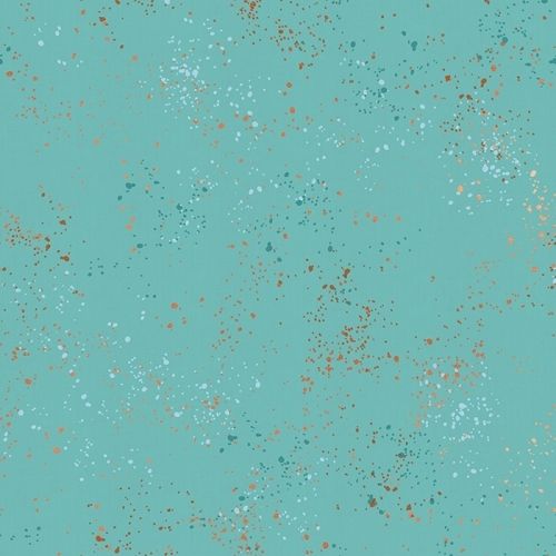 108 IN SPECKLED BACKING COTTON BY RASHIDA COLEMAN HALE FOR RUBY STAR SOCIETY - TURQUOISE