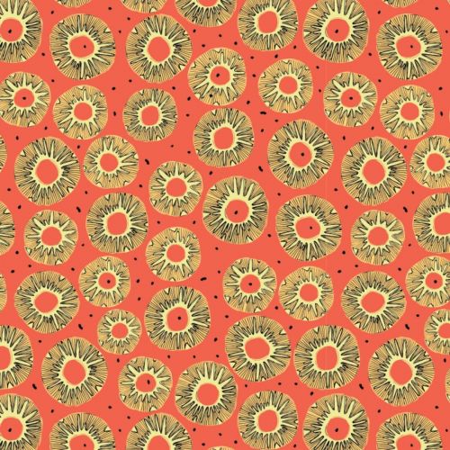 FEELIN FRUITY COTTON BY VICKY YORKE FOR CAMELOT - PINEAPPLES CORAL