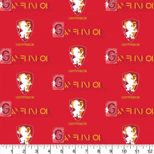 HARRY POTTER COTTON BY CAMELOT - HP GRYFF TRAITS RED