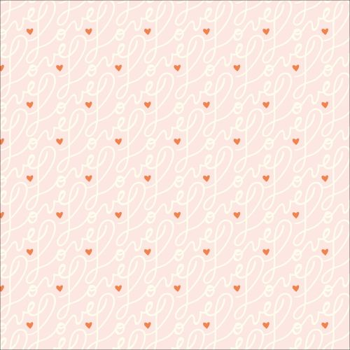 UNIVERSAL LOVE COTTON BY ELIZABETH OLWEN FOR CLOUD 9 - ALL IS LOVE PINK