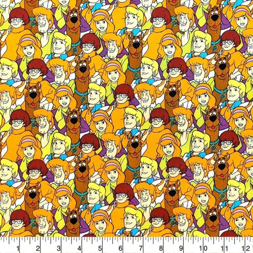 SCOOBY-DOO COTTON - SCOOBY-DOO AND THE GANG FOR CAMELOT - SCOOBY-DOO AND THE GANG MULTI