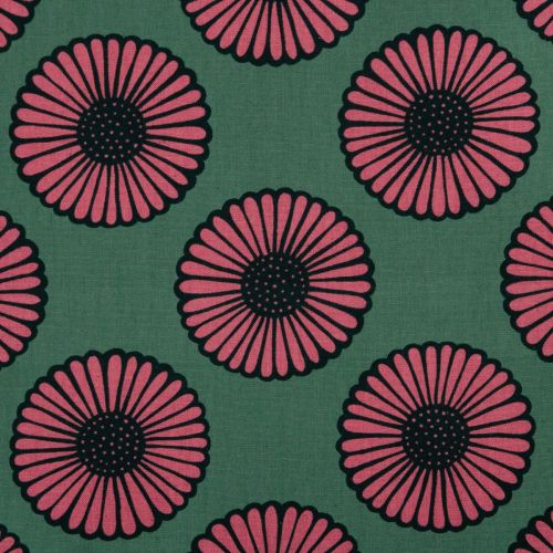 UNRULY NATURE CANVAS BY JEN HEWETT FOR RUBY STAR SOCIETY - AFRICAN DAISY SOFT AQUA