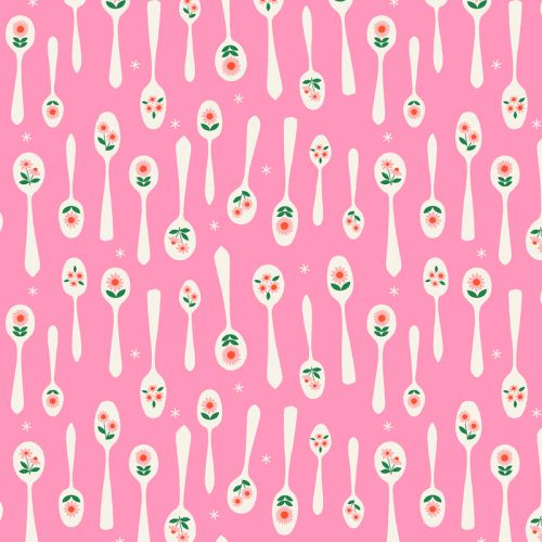 CAMELLIA COTTON BY MELODY MILLER FOR RUBY STAR SOCIETY - STIRING FLAMINGO