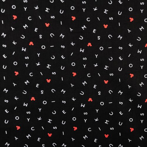 MICKEY MOUSE COTTON BY SPRINGS CREATIVE - BLACK
