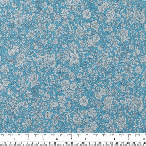 EMILY BELLE COTTON BY LIBERTY LONDON - BRIGHTS BLUE SKY