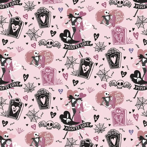 VALENTINE'S DAY II COTTONBY CAMELOT - MISFITS PINK