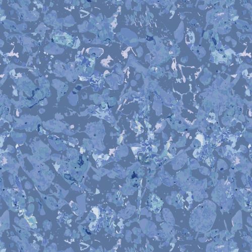 HOUSE OF BLOOMS COTTON FLORAL TEMPEST - PERIWINKLE