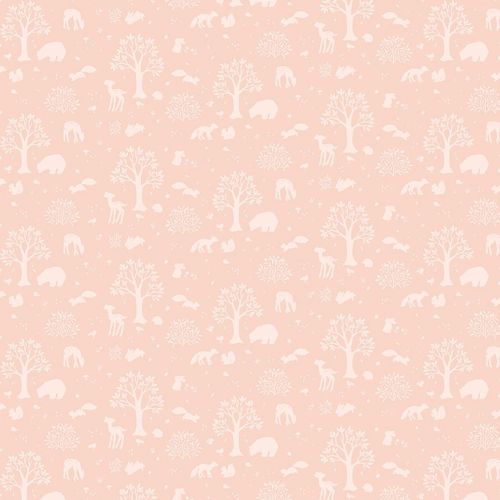 FOREST DREAM COTTON BY MINA STAJNER FOR DEAR STELLA - WOODLAND STORY CREAMPUFF