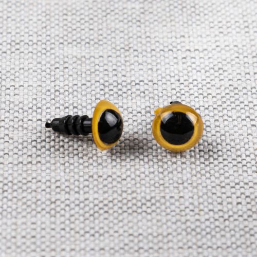 SAFETY EYES 9MM - YELLOW - SET OF 12