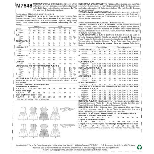 M7648-CHJ - ROBES CHICS POUR ENFANTS - 7 À 14