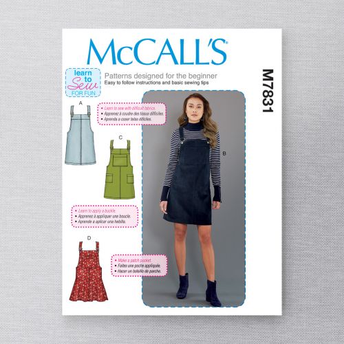 MCCALLS - M7831 JUMPERS FOR MISS - 4-12