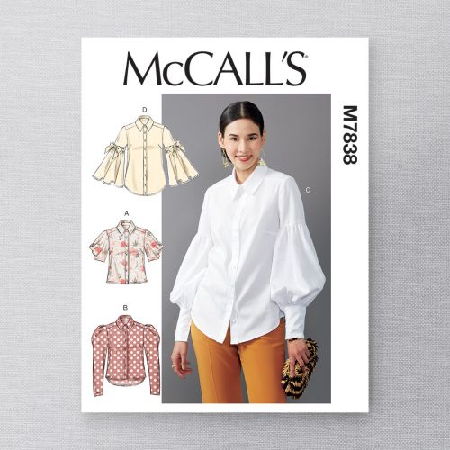 MCCALLS - M7838 LOOSE-FITTING TOPS FOR MISS - 6-14